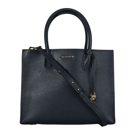 michael kors blue and black|Michael Kors navy blue tote.